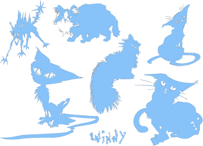 differentes positions de chats